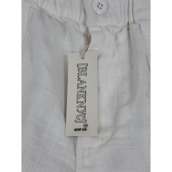 BLANKNYC White Linen Shorts with Pockets - Size S - NWT - Picture 4 of 6